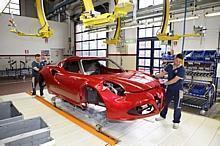 Alfa Romeo 4C in der Produktion in Modena